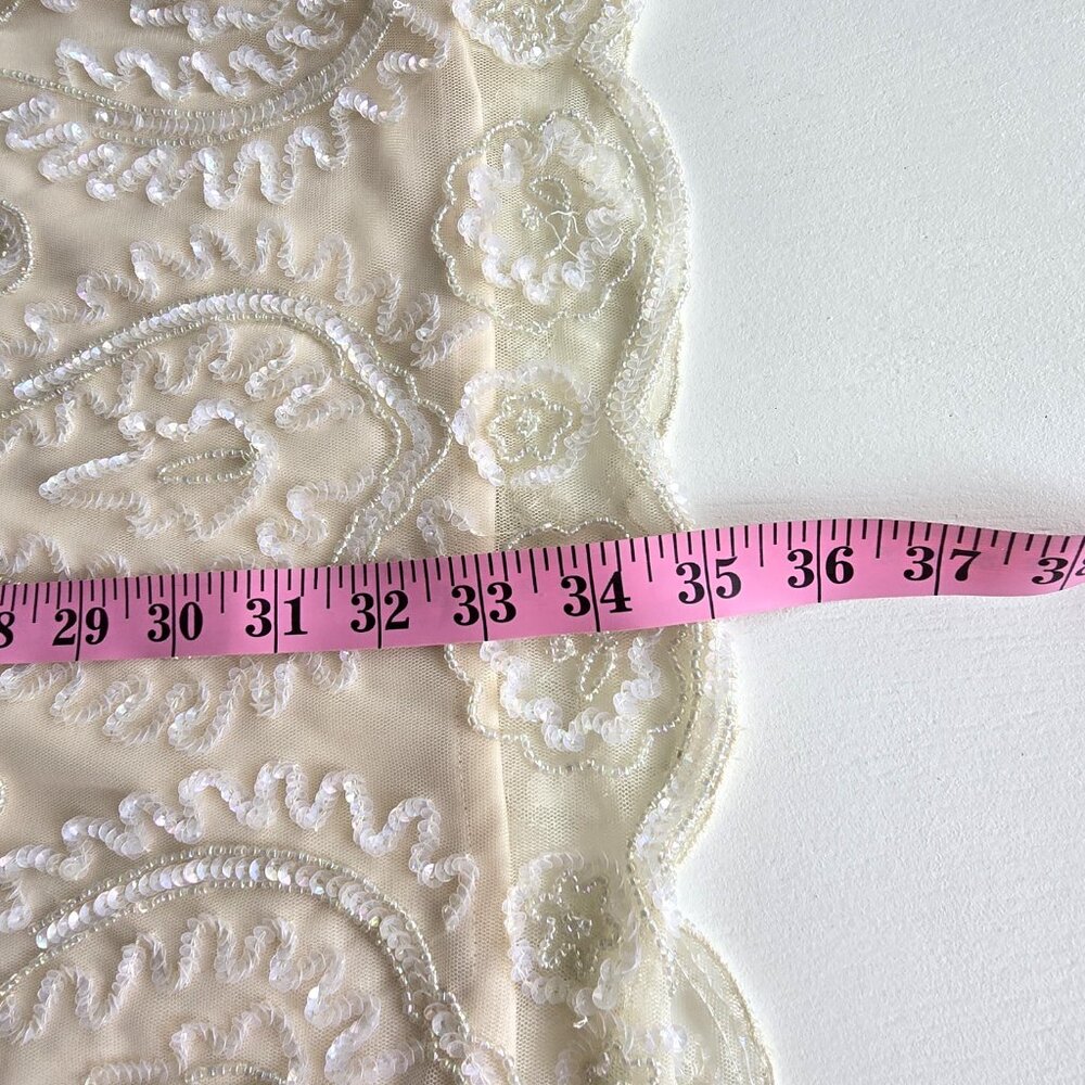 Pisarro Nights Beaded Cocktail/ Wedding/Holiday Dress Size 6 - Picture 6 of 15